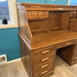 Oak Rolltop Desk