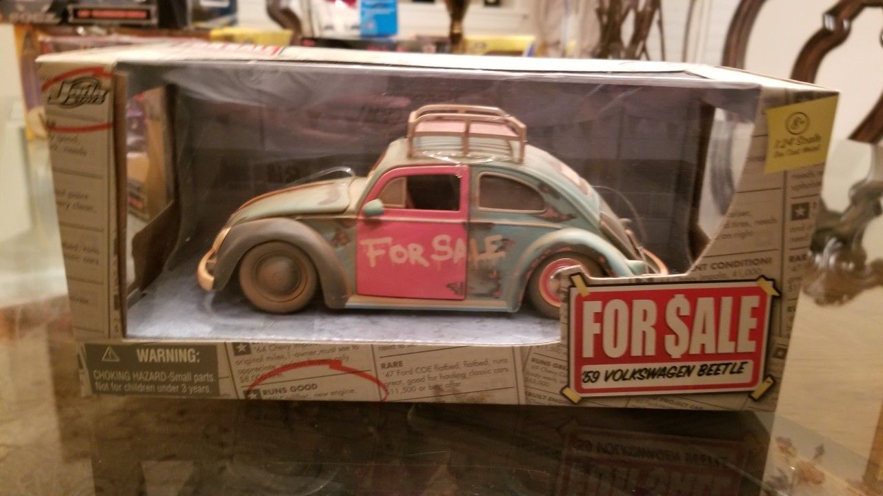 JADA 1:24 Scale Patina VW Beetle