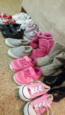 Lot of girls boots and shoes