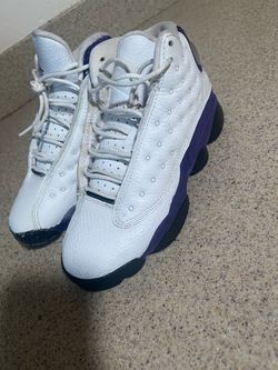 Air Jordan 13 White Purple Sneakers