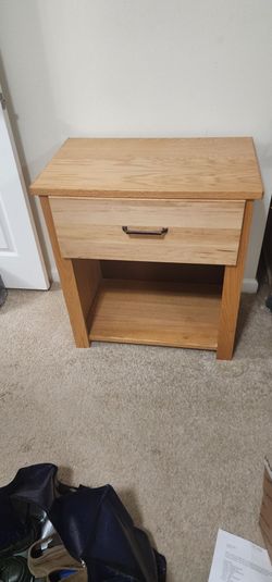 Nightstand, single drawer with lower storage