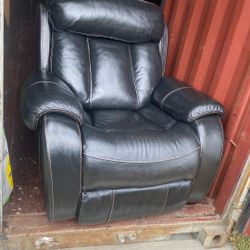 Faux Leather Recliner 