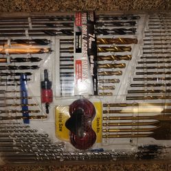 Power drill accessory set 74 piece