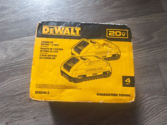 DeWalt batteries 4ah 20v.