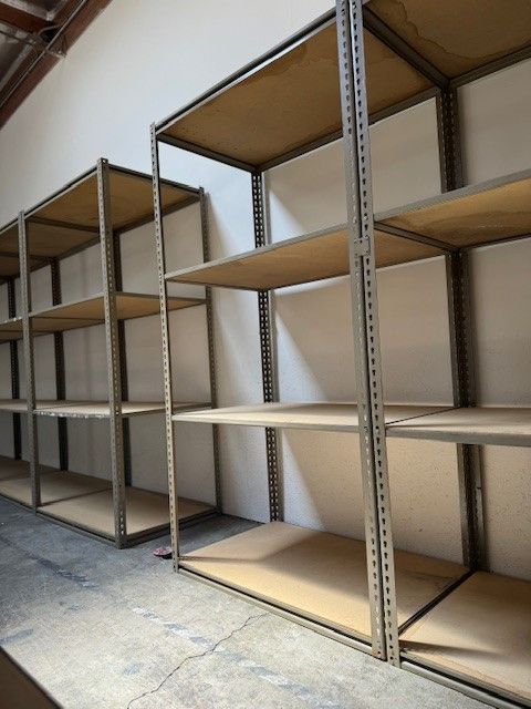 Industrial Racks 48 in W x 30 in D Used Heavy Duty Storage Shelving 4 Tier Stronger Than Homedepot Lowes And Costco Delivery Available
