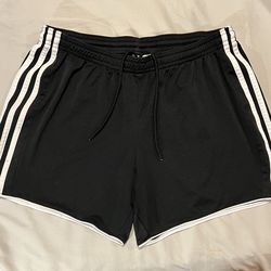 Adidas Women’s ClimaCool 3 Stripe Shorts Sz Med