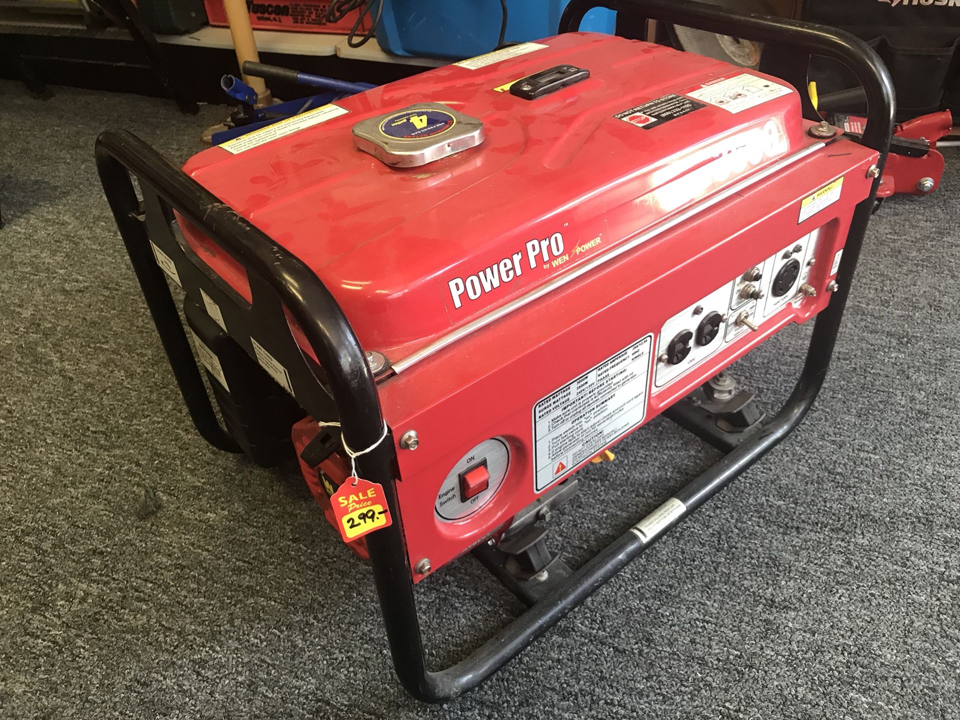 Wen Power pro 3500 Gas Powered Generator 6.5 HP for Sale in Waterbury