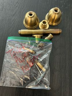 Brass Towel Bar and toilet paper holder