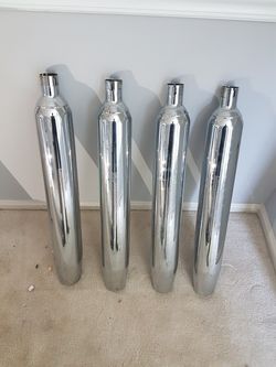 Four mufflers for HARLEY DAVIDSON MOTORCYCLE SOLO PARA MOTOCICLISTAS COMO YO