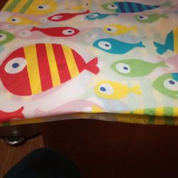 Fish Patterned Shower Curtain