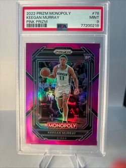 2022 Prizm Monopoly Keegan Murray Pink /149 PSA 9 RC