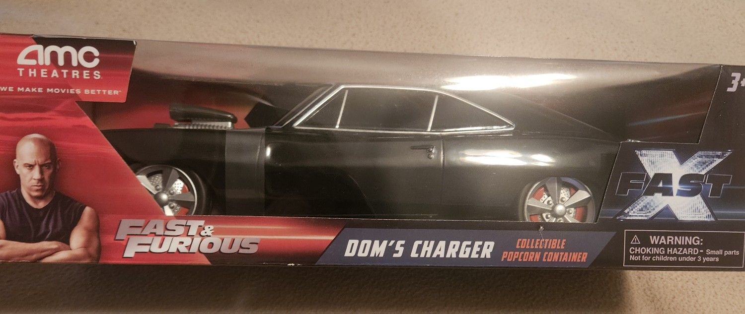 Amc Theater Fast And Furious X Dom's Charger Popcorn Bucket (NEW)