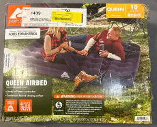 Ozark Trail Queen Airbed – 80” x 60” x 10” open box