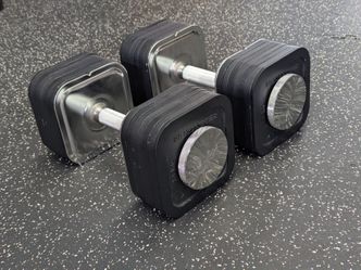 Lightly used* Iron master Adjustable Dumbbells 75 lbs pair