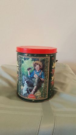 Vintage Coca Cola Tin with Puzzle Inside