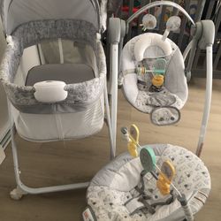 Winnie The Pooh Bassinet, Swing And Bouncer 