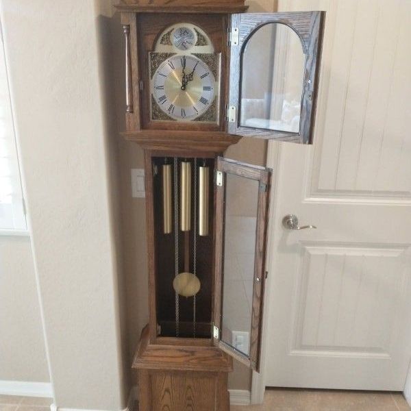 Vintage Viking Clock Co Tempus Fugit Series 111/133 Grandfather