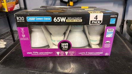 Feit Electric R30 CFL Bulbs 4-Pack 65W Replacement