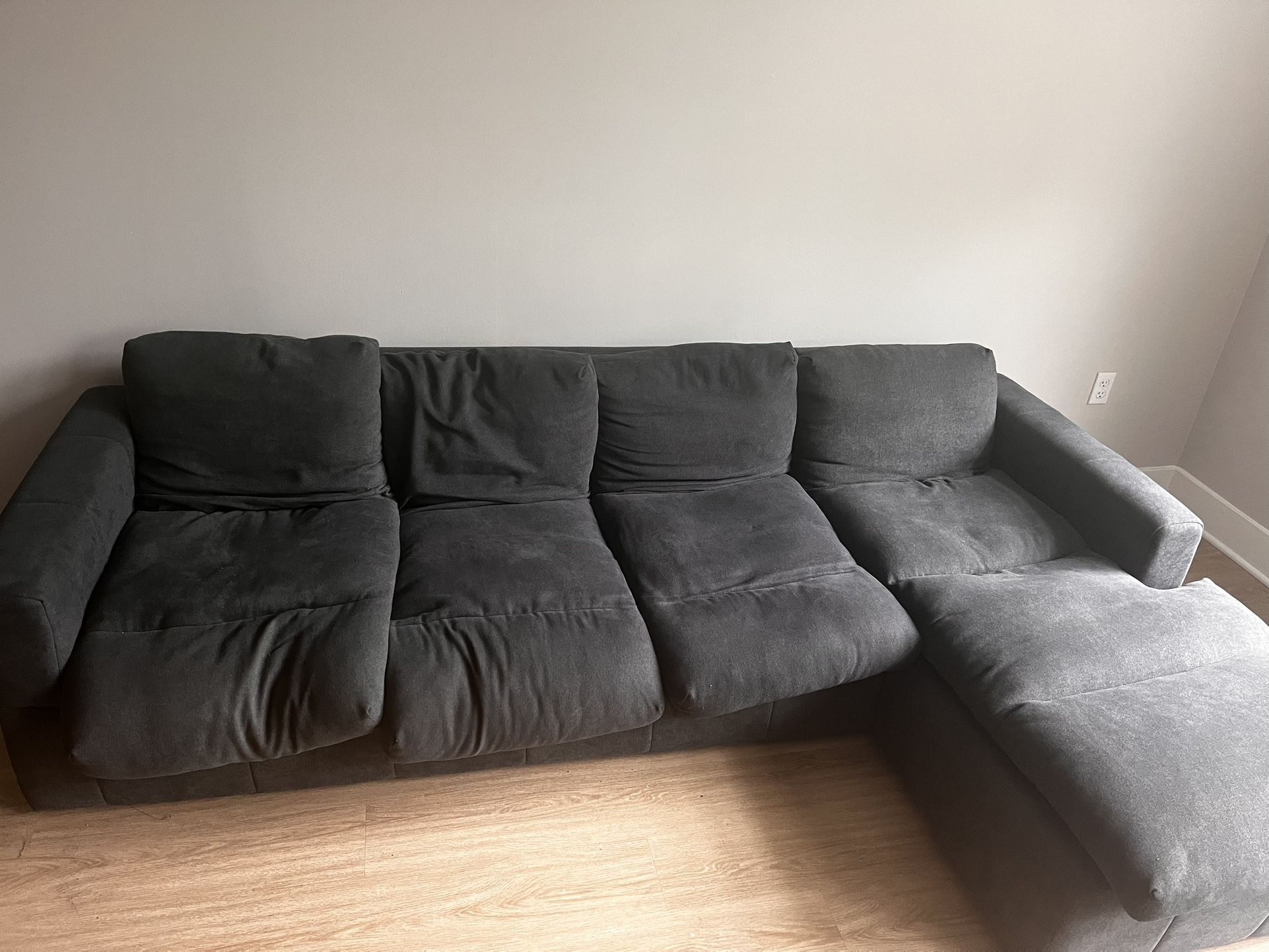 MUST BE PICKED UP ASAP THIS WEEK! Modern Dark Gray Sectional Sofa