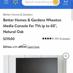 Tv Stand 60”color Rustic