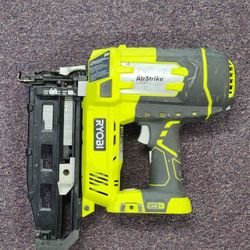 Ryobi Finish Nailer 16ga 18V AirStrike Power To Sink 2-1/2" Nails In Hardwood (Tool Only)