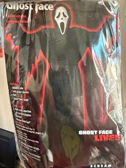 Ghost face costume kids Size 12