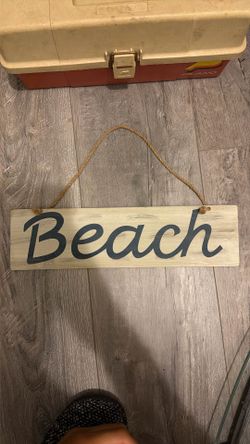 “Beach” Sign 