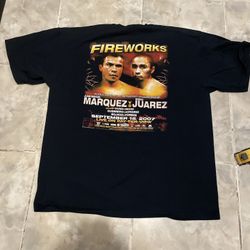 Vintage 2007 Juan Manuel Marquez VS Rocky Juarez Boxing HBO Shirt SZ XL