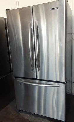 Kitchen Aid 3-Door Stainless Steel Refrigerator Fridge
