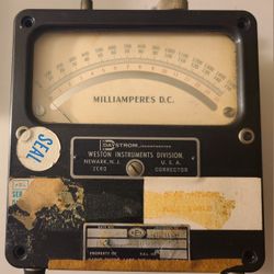 ANTIQUE MULTIMETER - DAYSTROM WESTON MILLIAMPERES D.C.