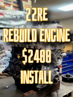22RE TOYOTA PICK UP REBUILD ENGINE INSTALL