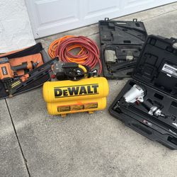 Air Compressor and Nail Guns