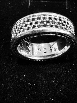 David Yurman - Black Diamond & Sterling Pave Ring