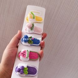 Handmade with love: Cute Crochet Fruit hair clip