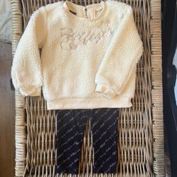 Tommy Hilfiger Fleece Top Toddler 24M 2 Piece Set