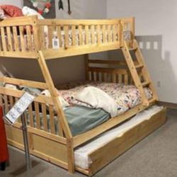 Bartly Natural Pine Twin/Full Bunk Bed With Storage Boxes
Homelegance$10 Down Payment And Financing Available