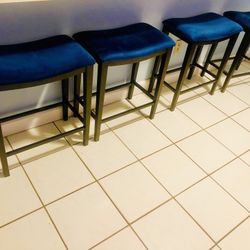 Blue Bar Stools