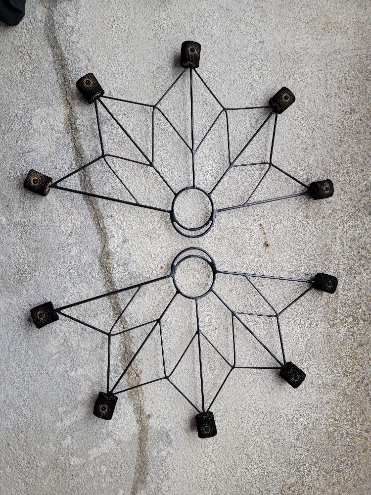 Fire Dancing Cast Iron Fans