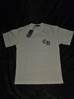 Chrome Hearts Fleur-de-Lis Horseshoe T-Shirt, White, Size S, M, L & XL