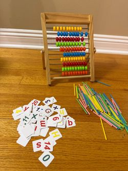 Multifunctional Wooden Frame Abacus