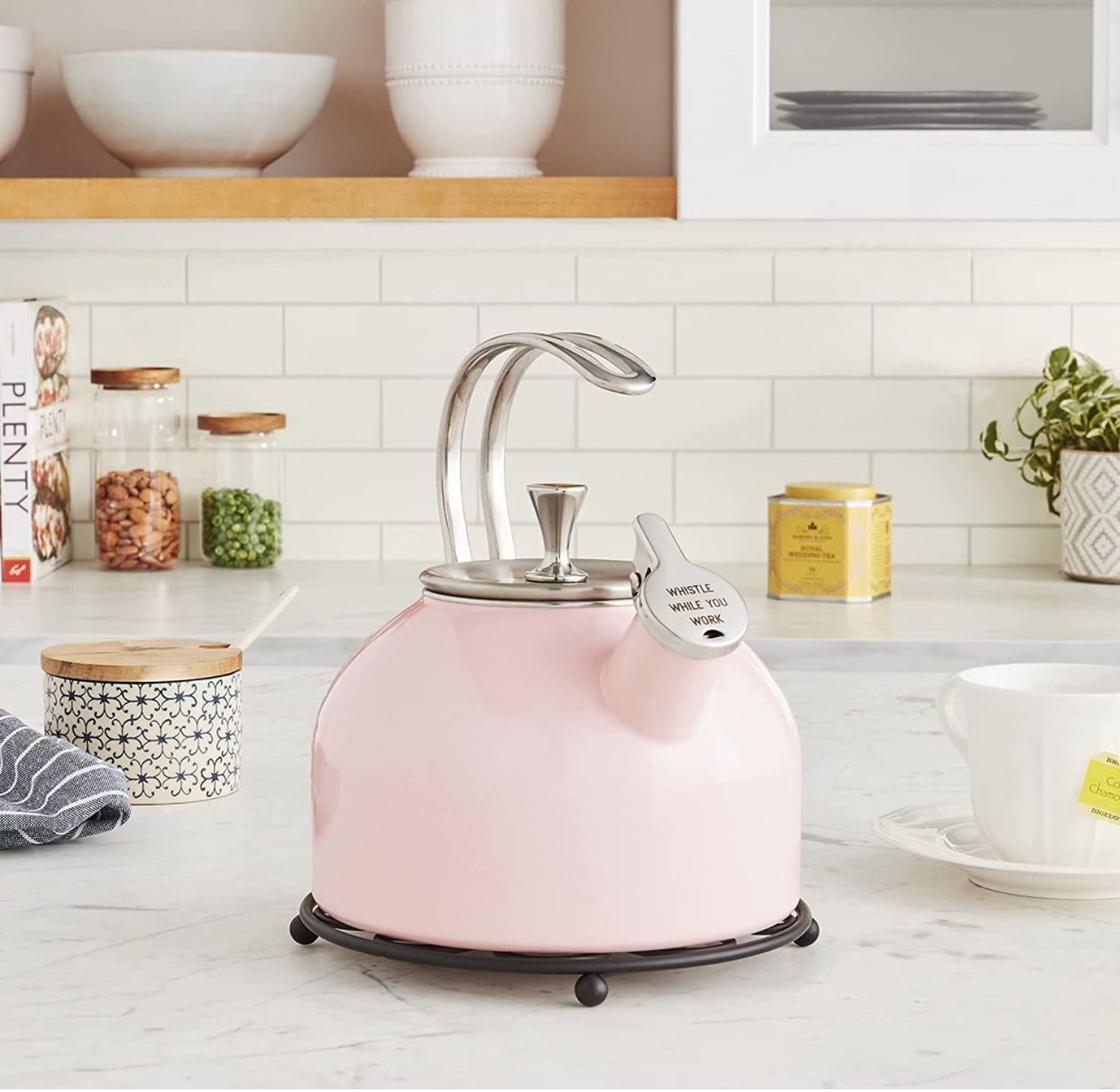  $60 on Amazon - Selling For $15!! Blush Pink Kate Spade Tea Kettle