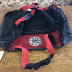 Large Newer Black & Red Duffel Bag 26 Inches