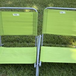 Green Beach Chairs