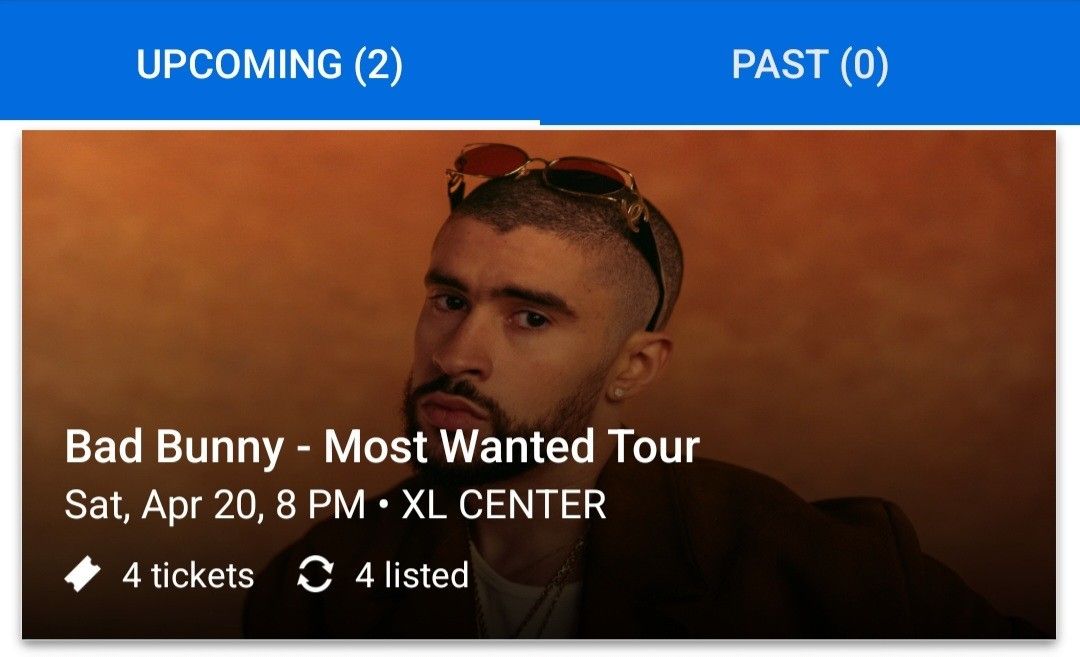 Bad Bunny Tickets 4/20 Hartford