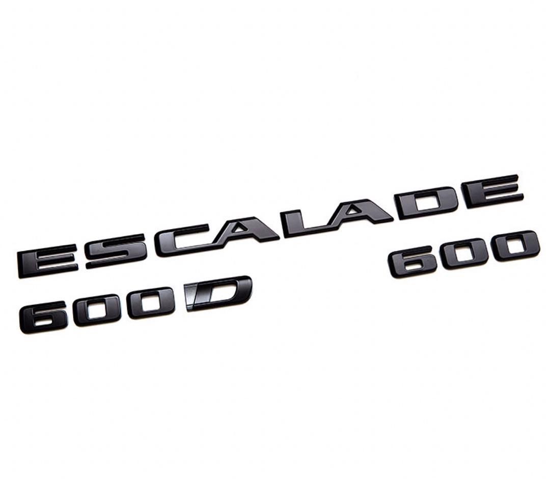 2021-2024 Cadillac Escalade Black Emblems 86543262 Escalade 600 600D emblemas