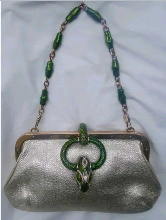 AUTHENTIC GUCCI TOM FORD Jewel Dragon Gold Leather Shoulder Bag RARE NEW!