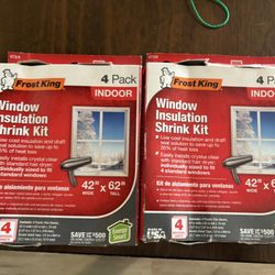 2 Frost King Window Insulation Kit 4 Packs