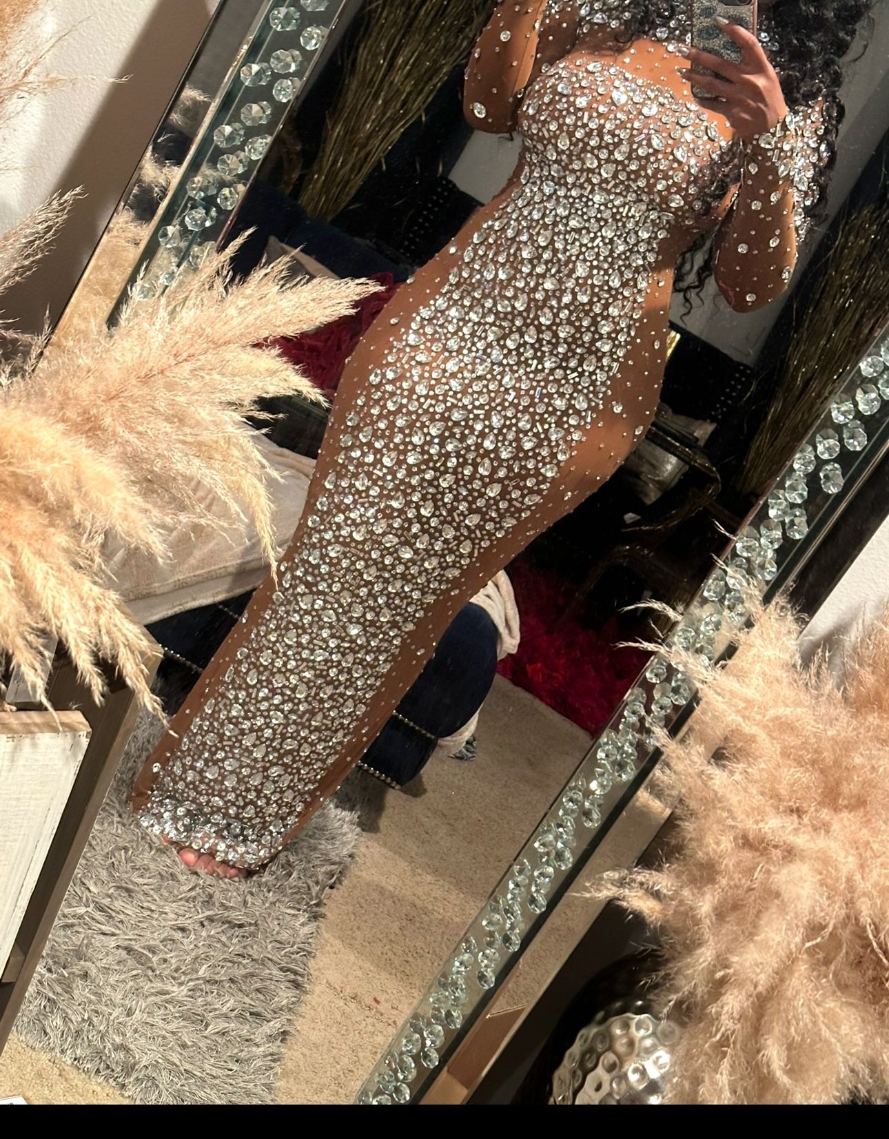 Beautiful Formal Bling Crystal Diamond Dress (gown)!!!...