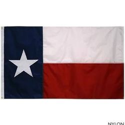 Texas 3' x 5' Nyl-Glo Nylon, USA Made Flag State of Texas