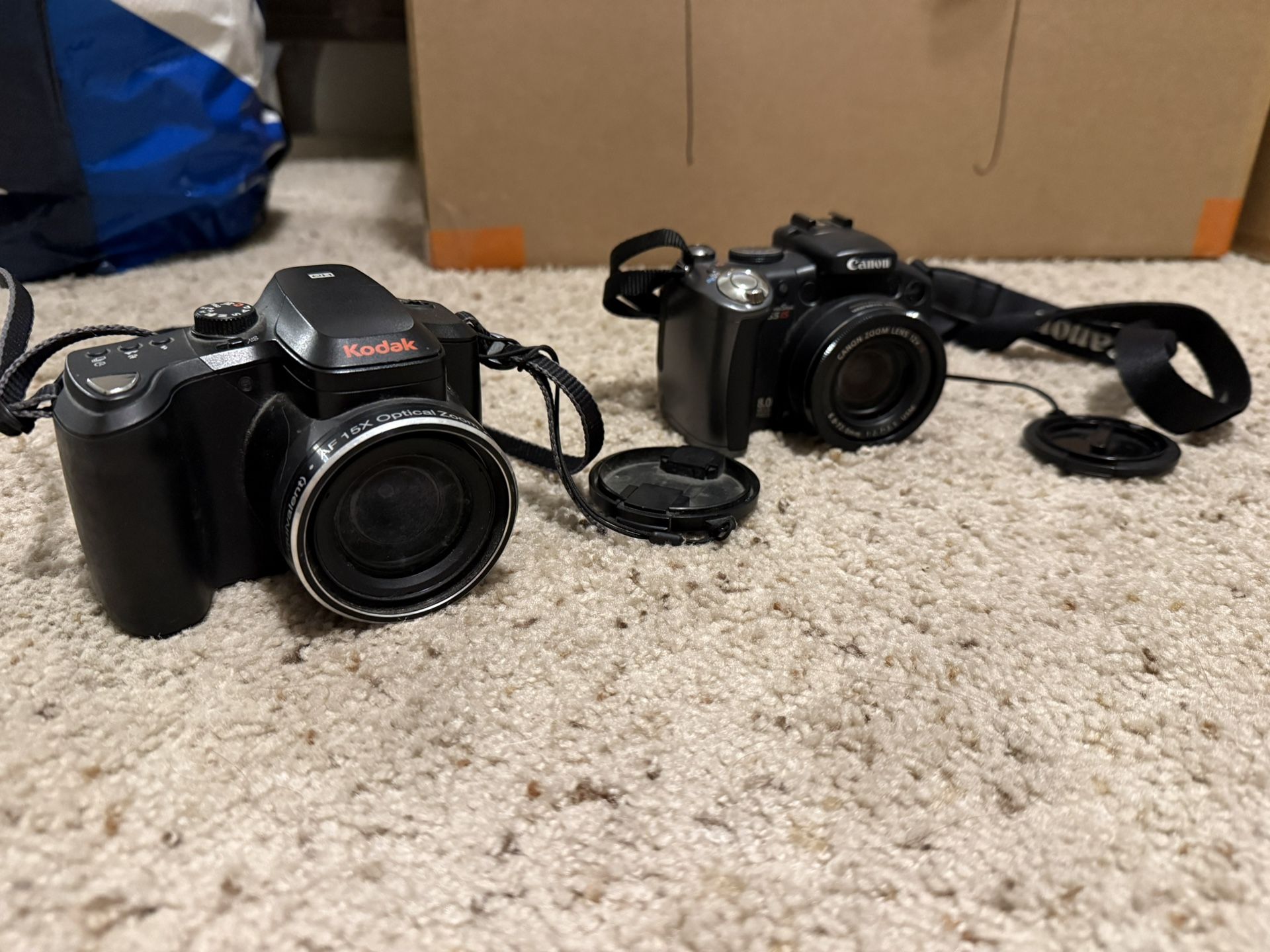 canon & kodak camera